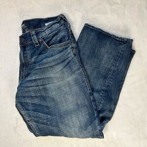 Silver Men’s Gordie Dark wash relaxed fit mid rise denim blue jean 34x30